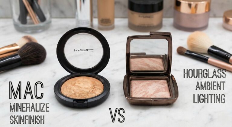 MAC Mineralize Skinfinish vs Hourglass Ambient Lighting